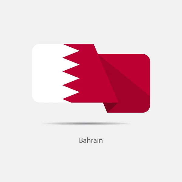 Logo narodowej flagi Bahrajnu — Wektor stockowy
