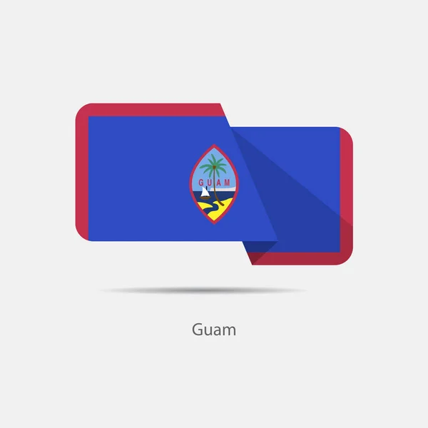 Logo Bandera Nacional de Guam — Vector de stock