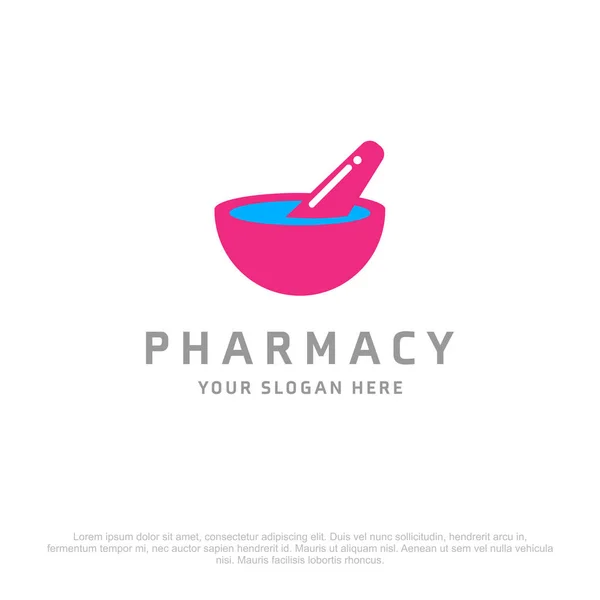 Logo de la pharmacie avec espace libre pour le texte — Image vectorielle