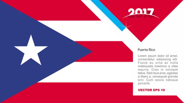 波多黎各国旗徽标 — 图库矢量图片