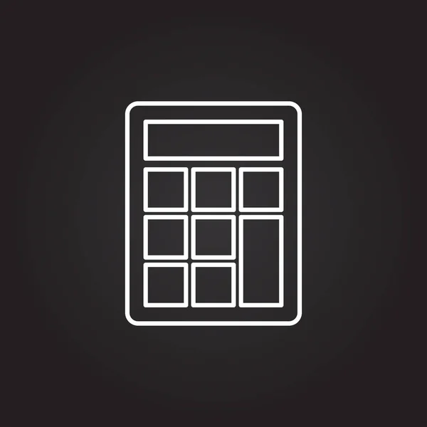 Calculadora de negocio icono — Vector de stock