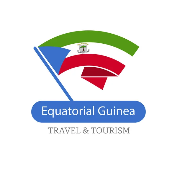 Guinea ecuatorial bandera nacional logo — Vector de stock