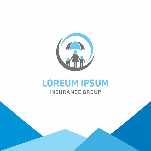 Insurance group logo — Stock Vector