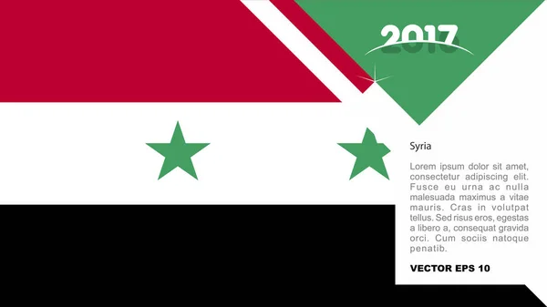 Syrië nationale vlag logo — Stockvector