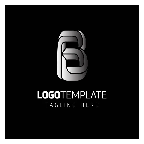 Diseño de Logo Empresarial con Letra B — Vector de stock