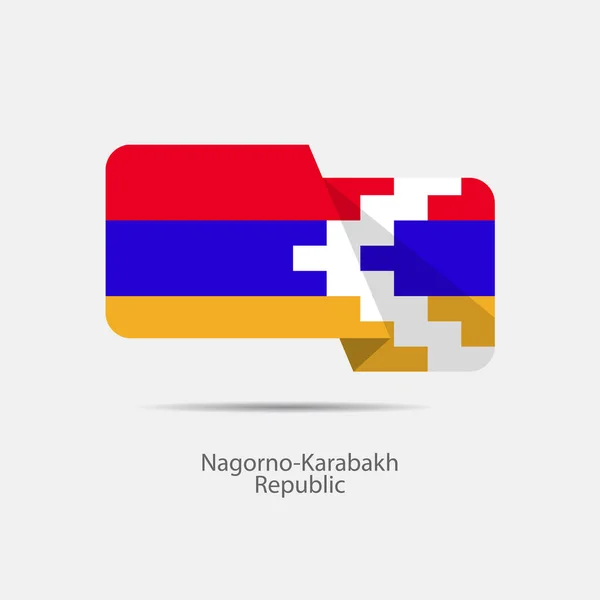 Logo Flaga Republiki Górskiego Karabachu — Wektor stockowy