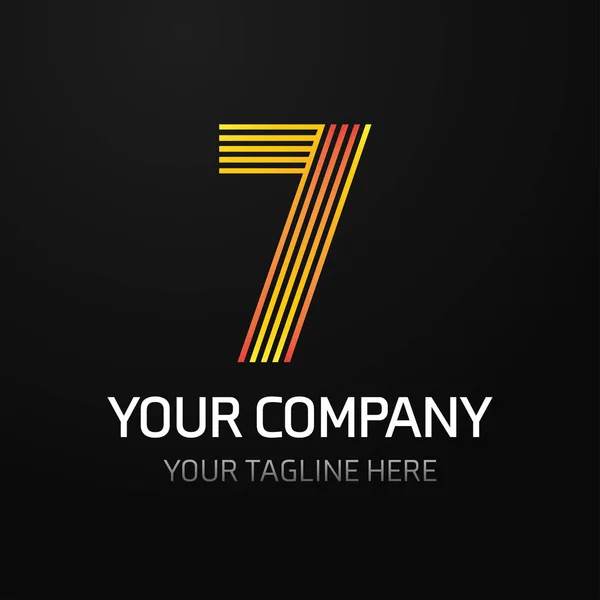 Το λογότυπο της εταιρείας σας με αριθμό — Διανυσματικό Αρχείο