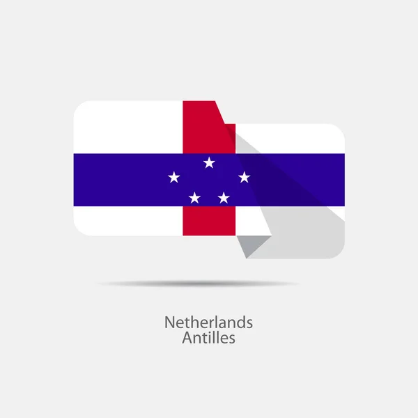 Logo drapeau national des Antilles néerlandaises — Image vectorielle