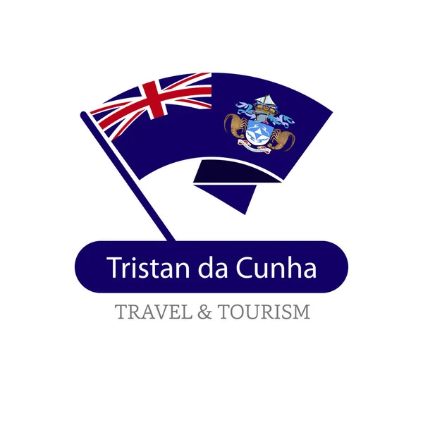 Logotipo da bandeira nacional do Tristão da Cunha —  Vetores de Stock
