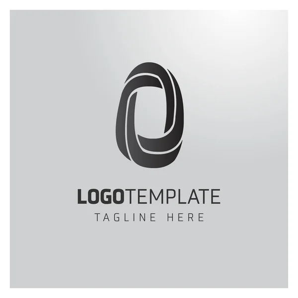 Conception de logo d'entreprise avec lettre O — Image vectorielle