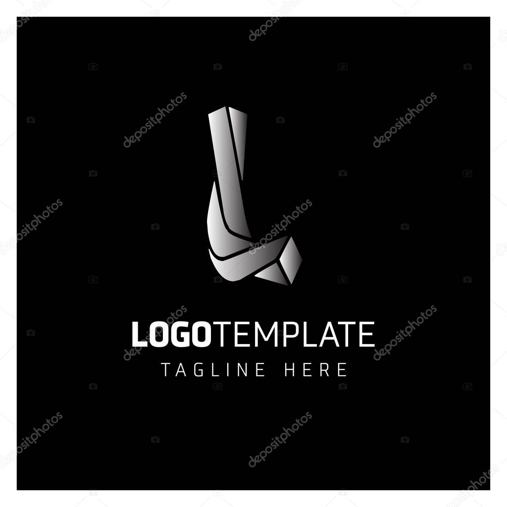 Business Logo Design with Letter L, Vector illustration