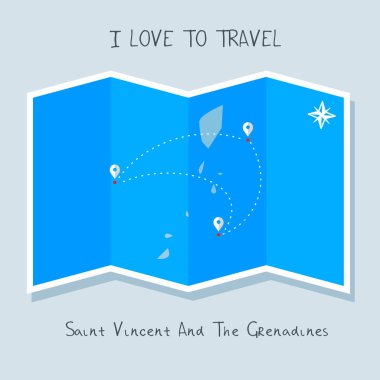 Harita ile seyahat seviyorum