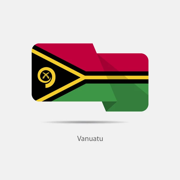 Logo krajowej flaga Vanuatu — Wektor stockowy