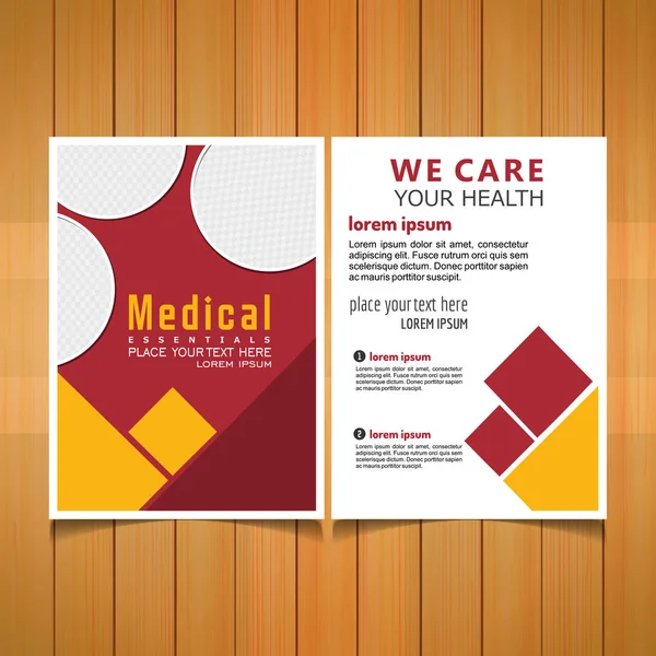 template of medical brochure