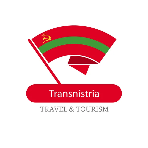 Logo Bandera Nacional de Transnistria — Vector de stock