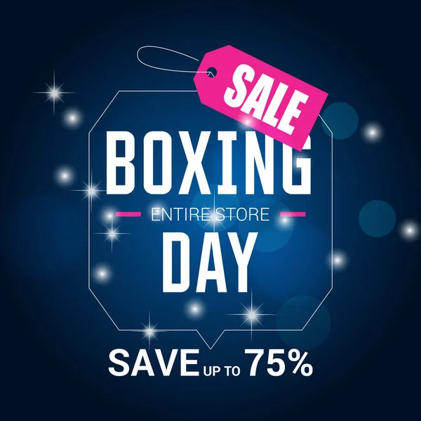 Banner of boxing day sale — Stock Vector