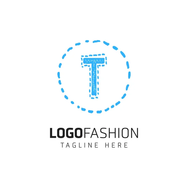 Diseño de Logo Empresarial con Carta — Archivo Imágenes Vectoriales