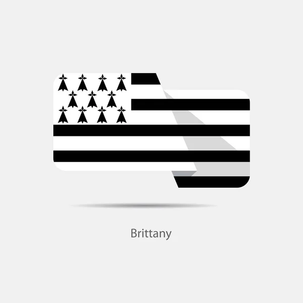 Bretagne nationale vlag logo — Stockvector