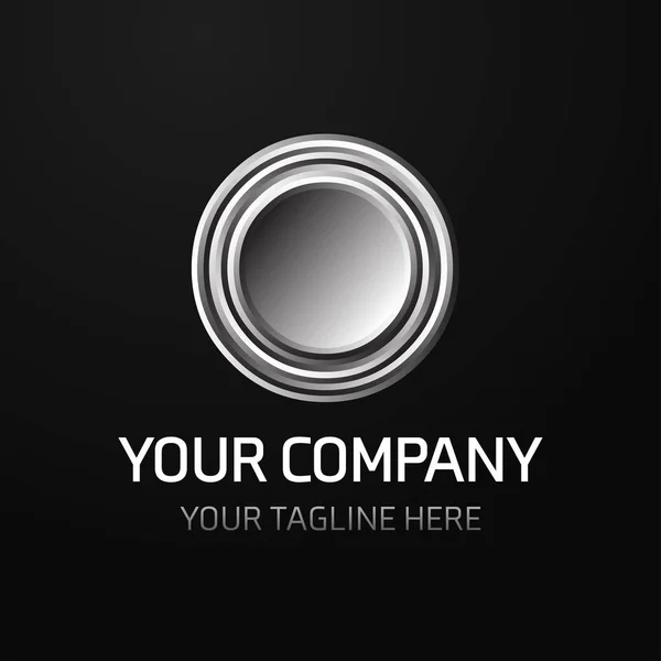 Diseño de Logo Empresarial con Carta — Archivo Imágenes Vectoriales