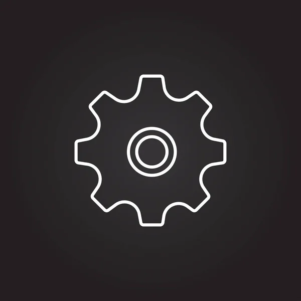 Gear wheel icon — Stock Vector