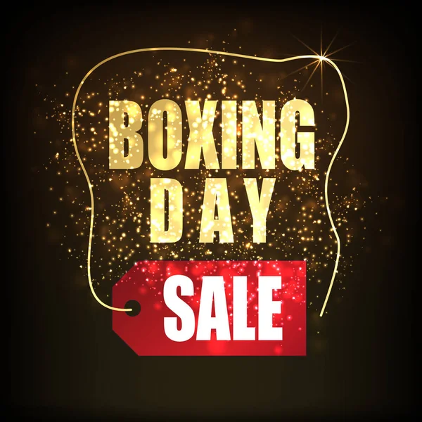 Banner of boxing day sale — Stock Vector