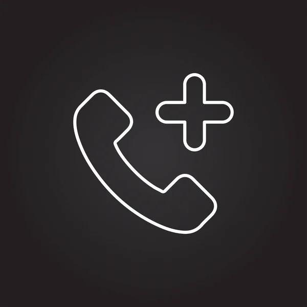 Telefoongesprek pictogram — Stockvector