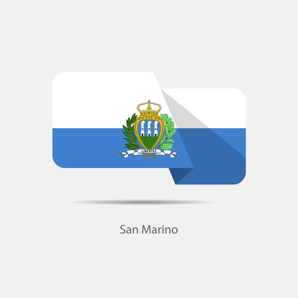 San Marino nationale vlag logo — Stockvector
