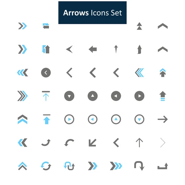 Pijlen pictogram set — Stockvector