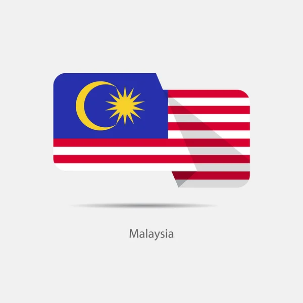 말레이시아 국기 로고 — 스톡 벡터