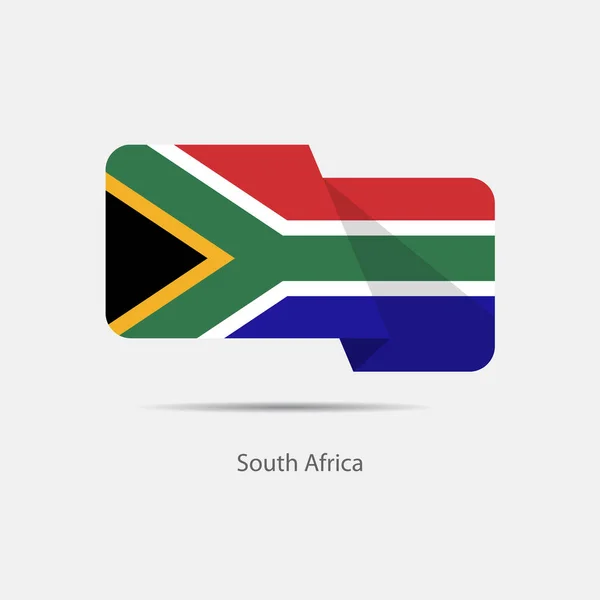 África do Sul logotipo da bandeira nacional — Vetor de Stock