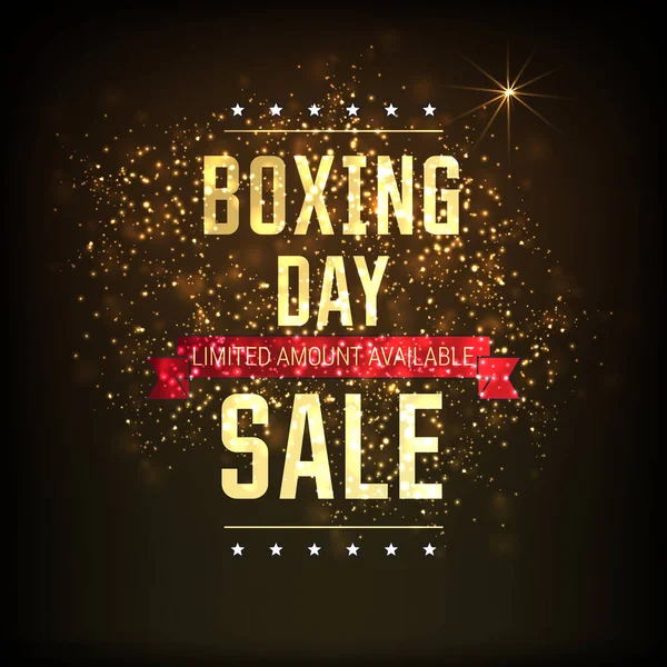 Banner of boxing day sale — Stock Vector