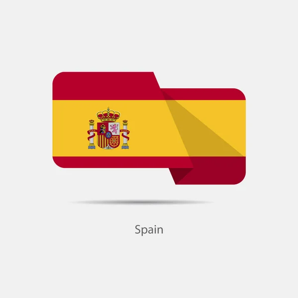 Logo bandera nacional de España — Vector de stock