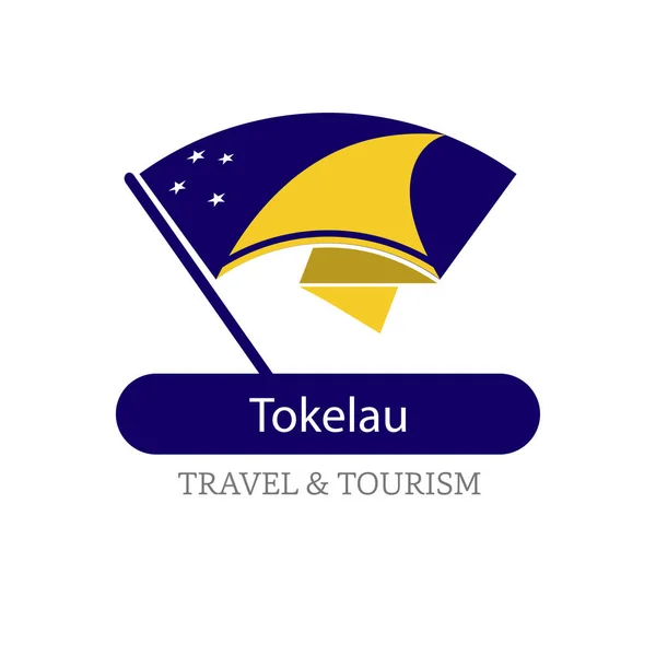 Tokelau nationale vlag logo — Stockvector