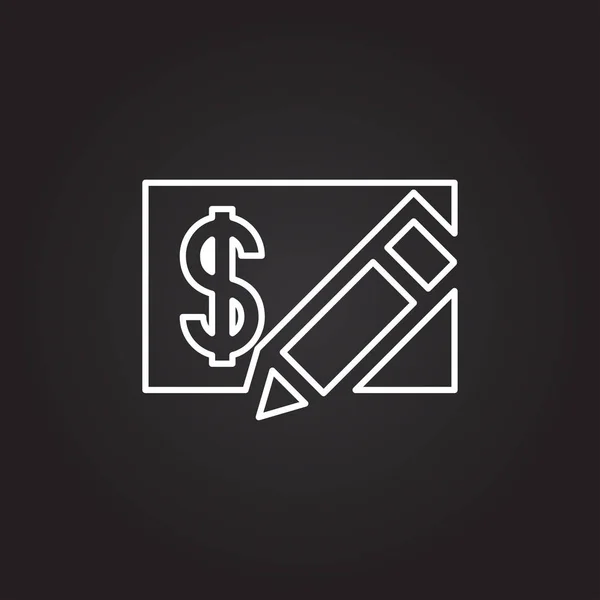 Dollár pénzt ikon — Stock Vector