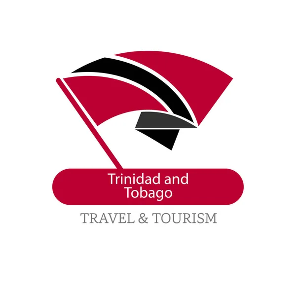 Trinidad a Tobago státní vlajka logo — Stockový vektor