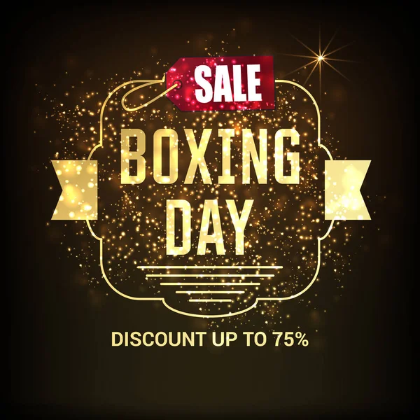 Banner of boxing day sale — Stock Vector