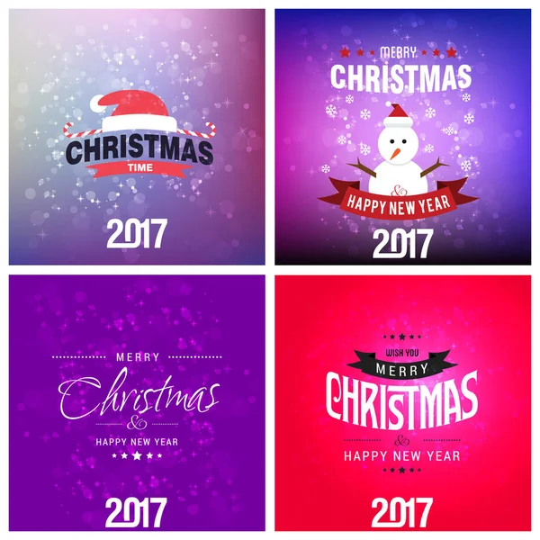 2017 mutlu yeni yıl kartları ayarla