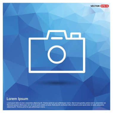 Mavi düğme kamerada fotoğraf