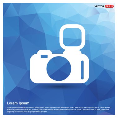 Mavi düğme kamerada fotoğraf