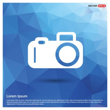 Mavi düğme kamerada fotoğraf