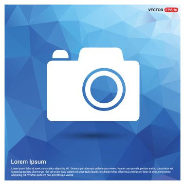 Mavi düğme kamerada fotoğraf