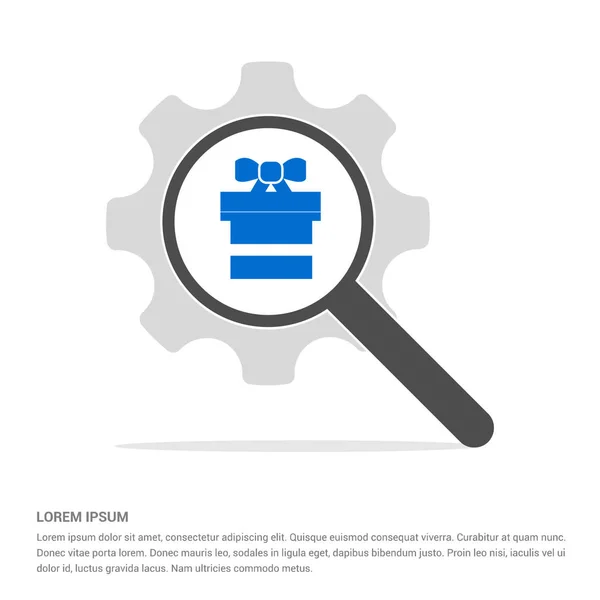 Magnifier search icon — Stock Vector