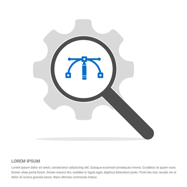 Förstoringsglas ikon — Stock vektor