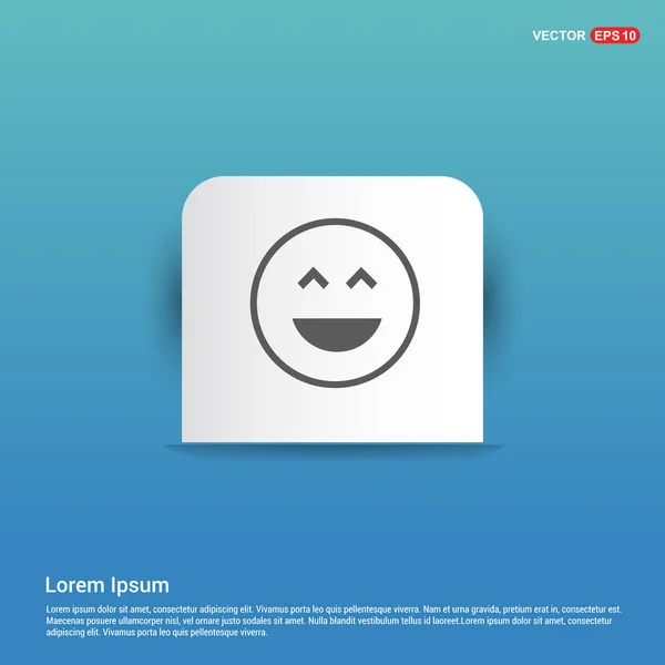 Faccina emoticon icona — Vettoriale Stock