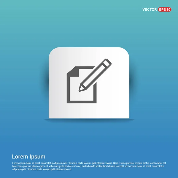Editar icono con lápiz — Archivo Imágenes Vectoriales