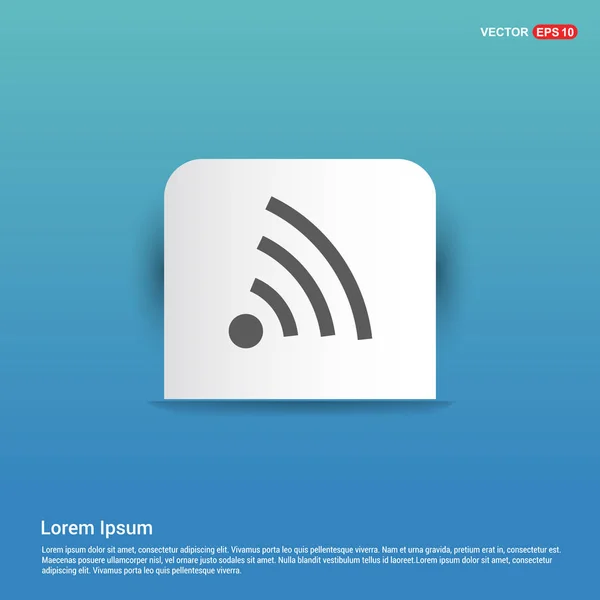 Señal wifi icono azul — Vector de stock