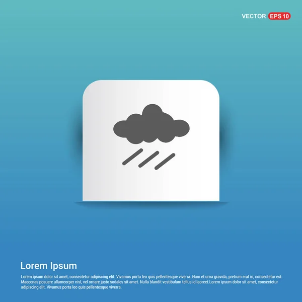 Ikona počasí deštivé cloud — Stockový vektor