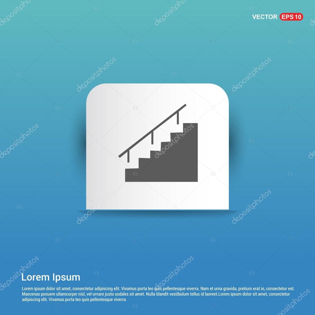 stairs and railing icon