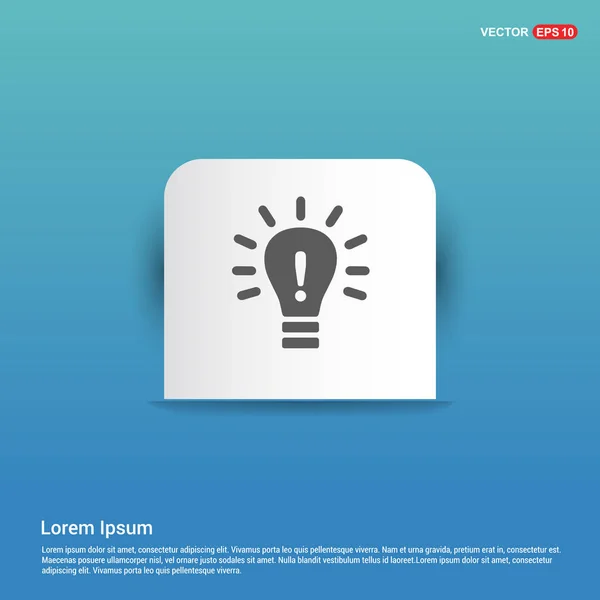 Icono de lámpara luz — Vector de stock