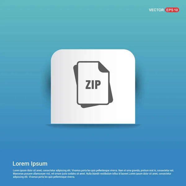 Icône de format de fichier ZIP — Image vectorielle